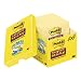 Post-it® Notes, Super Sticky Pad, 4 Inches x 4 Inches, Lined, Canary Yellow, 12 Pads per Pack