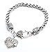Godyce Cheer Faith Believe Firefighter Niece Heart Bracelet - Crystal with Gift Box