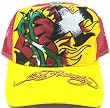 Ed Hardy Yellow & Red Cap - Sacred Heart Cross Design