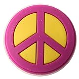 Urban Boundaries Novelty Shoe Decorations/Charms for Clogs, Crocs, Bracelets, & More (Sold Individually or in Packs) - Peace Dude ($.99)