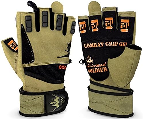 Weightlifting Gloves for Crossfit Workout Training - Fitness Gym Gloves for Men or Women - Best Bodybuilding Gloves for Heavy Weight Lifting Exercise Integrated W. Full Wrist Support Wraps - Enhance Your Grip and Eliminate Blisters & Calluses - 1 Year Replacement Warranty