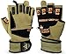 Crown Gear Weightlifting Gloves for Crossfit Workout Training - Fitness Gym Bodybuilding Gloves for Men or Women - Best for Heavy Weight Lifting Exercise Integrated Full Wrist Support Wraps