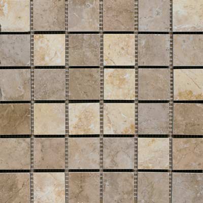 Alfa Ceramica Marmol Anticato Mosaic 2 x 2 (13 x 13) Mosaic Mix Ceramic Tile & Stone
