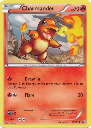 Pokemon - Charmander (17/113) - Legendary Treasures