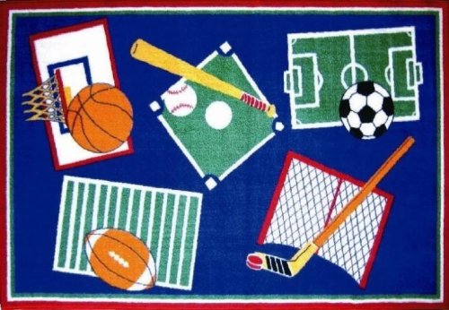 LA Rug Sports A Rama Rug 39x58