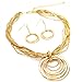 Contemporary Gold Stone Layered Necklace with title=