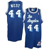 Jerry West Jersey: adidas Blue Throwback Swingman #44 Los Angeles Lakers Jersey
