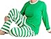 Faithtur Christmas Pajamas Unisex Adult Kid Family Xmas Pjs Set Stripe Pyjamas