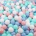 Wonder Space Soft Pit Balls, Chemical-Free Crush Proof Plastic Ocean Ball, BPA Free with No Smell, Safe for Toddler Ball Pit/Kiddie Pool/Indoor Baby Playpen, Pack of 100 (Mix - Pastel)
