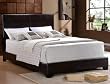 * Full Size Bed * Erin Black Leather Frame (Material) * NEW *