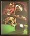 DOGS PLAYING POOL 2 Bulldog Doxin Art Print Picture