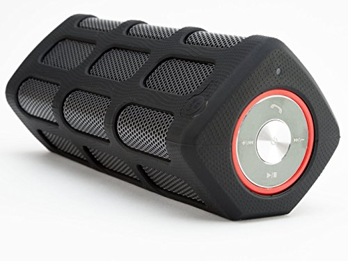 Portable Waterproof Bluetooth Wireless Speaker with PowerBank 5200mAh Rechargeable Battery,20 Hours Playtime, Powerful Surround Hi-fi Sound with Enhanced Bass,Pairs with All Bluetooth Devices(Black)