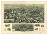 Historic Absecon. New Jersey, c. 1924, Bird's Eye View Map (S) (WS)