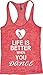Orange Arrow Women's Life Is Better When Dance Burnout Tank