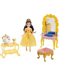 Toy: Disney Princess Little Kingdom Belle Doll and Furniture Playset - Mattel - Import (Wire Transfer)