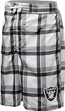 NFL Men's Oakland Raiders Swimwear (Black, Large)