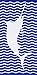 Marlin Velour Brazilian Beach Towel 30x60 Inches