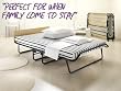 Jubilee - Folding Guest Bed - Castor Wheels, Beech Headboard - Small Double