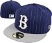 Brooklyn Dodgers Fitted Hat: New Era 59FIFTY Cooperstown T Stripe 2 Fitted Hat - 7 1/4