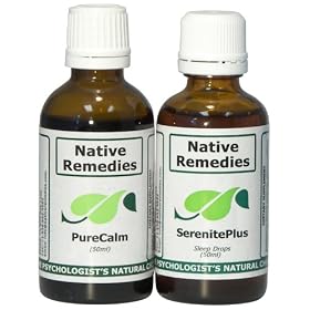 Native Remedies PureCalm and SerenitePlus ComboPack to relieve anxiety and ensure a good... by