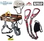 Klettersteigset LACD + Gurt Ferrata Light + Helm Stubai Fuse Light