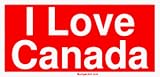 I Love Canada Bumper Sticker