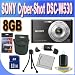 Sony Cyber-Shot DSC-W530 14.1 MP Digital Still Camera with Carl Zeiss Vario-Tessar 4x Wide-Angle Optical Zoom Lens and 2.7-inch LCD (Black) with 8GB Accessory Kit