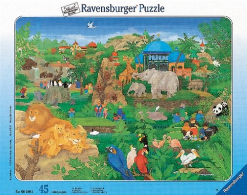 Childrens Toyshop  Spielwaren : Im Tiergarten, 45 Teile Rahmenpuzzle