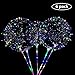 6 Packs LED Light Up BoBo Balloons with Stick,3 Levels Flashing LED String Lights,20 Inches Bubble Balloons, Air Pump, for Christmas Birthday Party Decoration