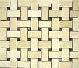 Crema Marfil Basketweave Mosaic Tile $14.89SF (Minimum order 5SF)