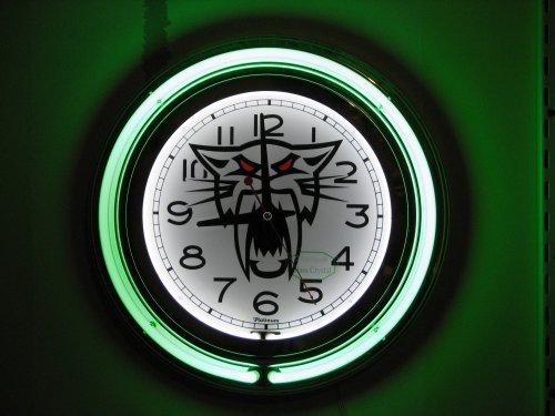 Arctic Cat Neon Clock