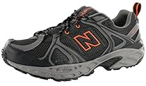 New Balance Men's 481v2 Trail Running Shoe, Black/Orange, 8 2E US
