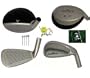 American Golf Exchange Men's Left Hand Full Golf Club Set 450cc Driver, Fairway Woods 3-PW Integrated Combo Irons, Stand Bag & Putter.