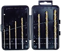 Vermont American 12383 7 Piece 1/16-Inch to 1/4-Inch Titanium Twist Drill Bit Assortment in Plastic Case
