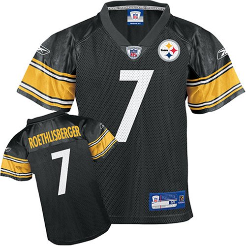 Ben Roethlisberger Pittsburgh Steelers Black Toddler NFL Footbal Jersey
