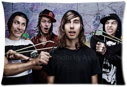 Pierce The Veil Zippered Pillow Cases Cover Cushion Case 20x30 (Two sides)