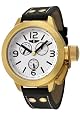 I By Invicta Men`s 18k Gold-Plated Black Leather Watch #70113-001