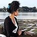 Original HairZing Double Comb - Non-Slip All-Day Hold for Easy UpDos, Ponytails (Silicone, Black)