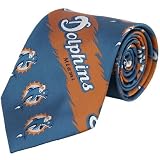 Miami Dolphins Silk Woven 2 Tie