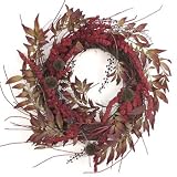 Amaranthus and Huckleberry Wreath