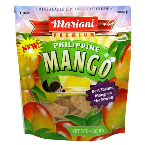 Mariani Philippine Mango, 4-Ounce Units (Pack of 12) by Mariani