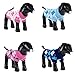 PanDaDa Small Pet Dog Plaid Style Sweater Knitwear Coat Apparel Dark Blue XXS