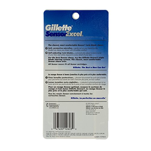 Sensor Excel Razor With 2 Twin Blade Cartridges + Bonus Sensor 3 Cartridge Metal Handle