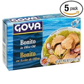 Goya Bonito/Albacore Olive Oil, 4-Ounce Unit (Pack of 5)