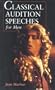 Classical Audition Speeches for Men