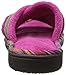 Isotoner Signature Women's Microterry Payton Cross Slide Flat, Wild Berry, 7 UK/8.5-9 M US