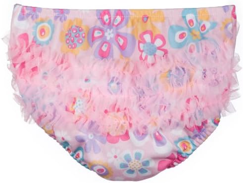 Little Zazzy Baby Girls Pink Floral Diaper Cover Bloomers, Size M