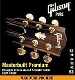 Gibson SAG-MB12 Masterbuilt Premium Phosphor Bronze Acoustic Guitar Strings