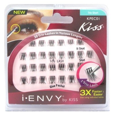 Kiss I Envy Trio Short 30 Trio Lashes