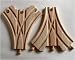 Wooden Train Track - 2 x Three Way Points (compatible with other leading brands) - Bigjigs Rail